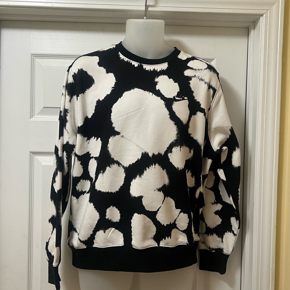 Nike Monochrome Abstract Cow Print Sweatshirt